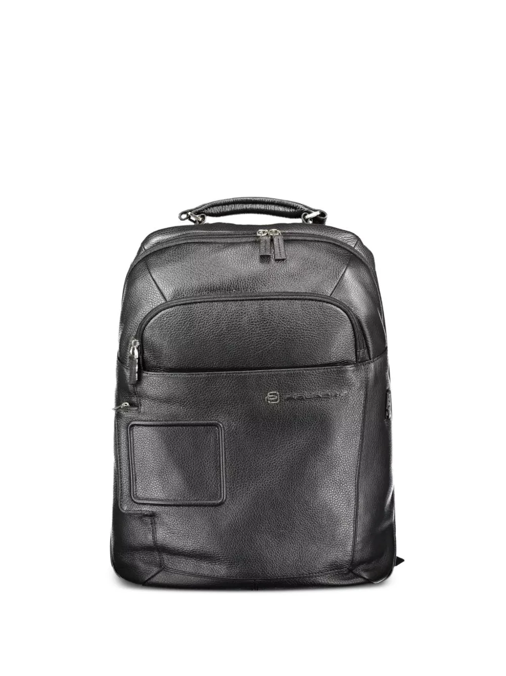 Pebbled Leather Backpack by PIQUADRO