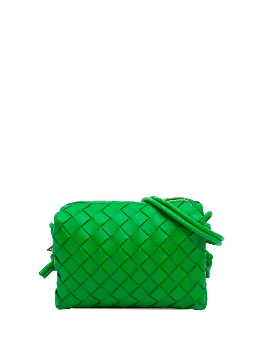 2012-2026 Mini Lambskin Intrecciato Loop Camera Bag Crossbody Bag by Bottega Veneta Pre-Owned