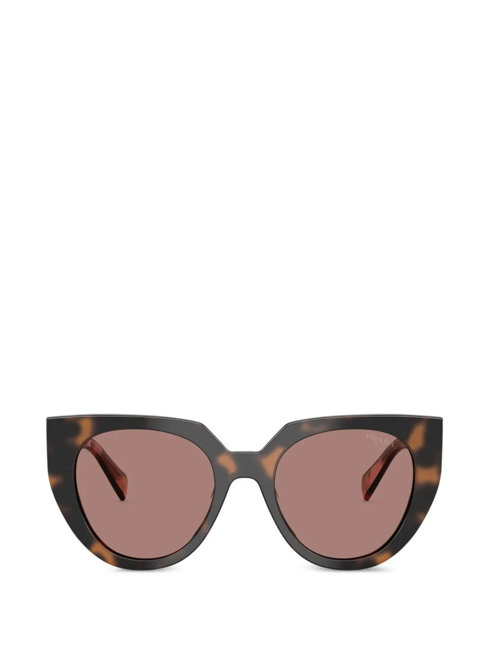 Tortoiseshell-Effect Cat-Eye Sunglasses by Prada Eyewear