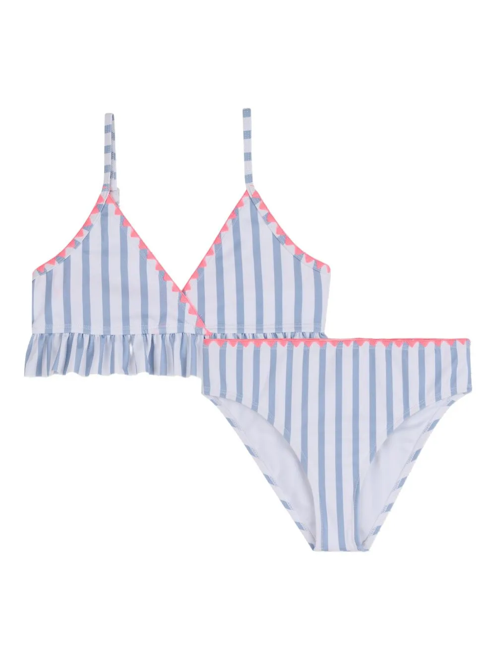 Striped Ruffled Bikini by Billieblush
