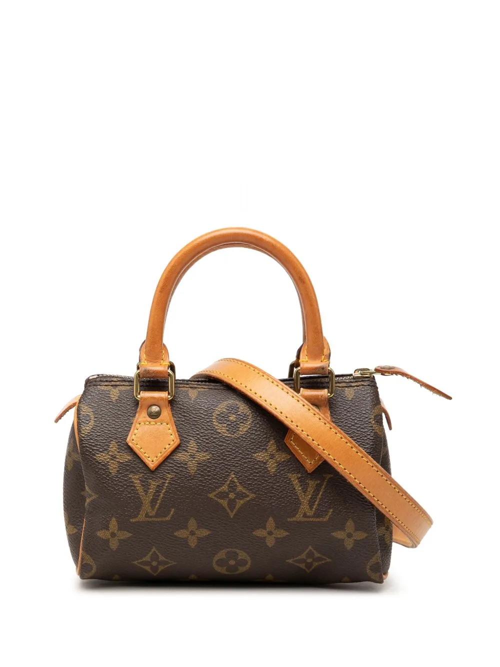 1993 Monogram Nano Speedy Bandouliere Satchel