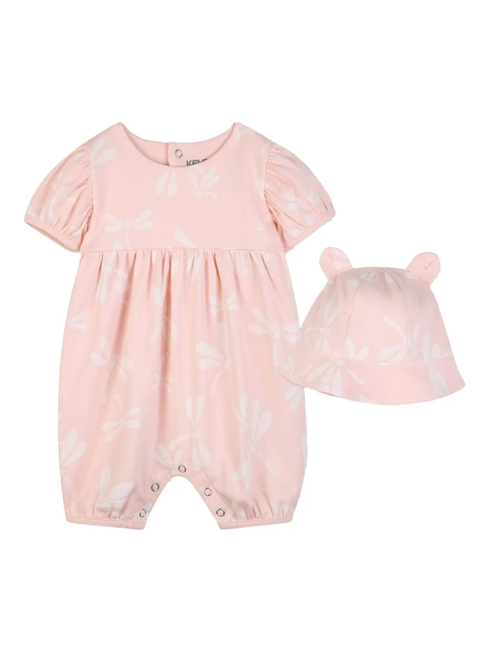 Dragonfly-Print Babygrow Set by Kenzo Kids