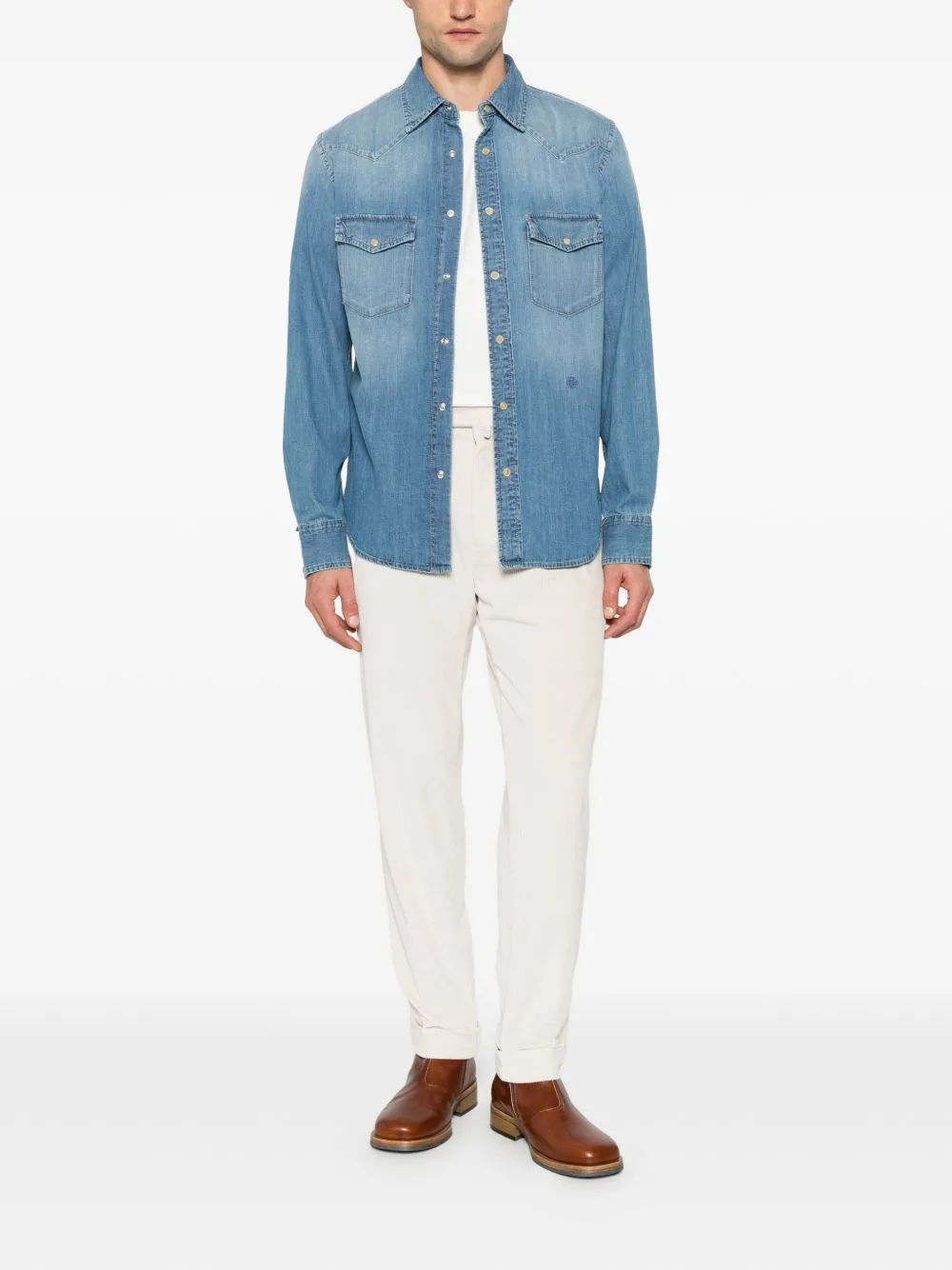 Chiaia GD Pleated Corduroy Trousers by Berwich