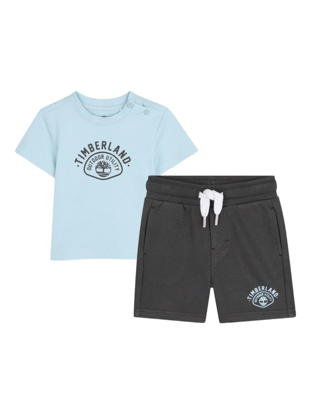Logo-Print Cotton Two Piece Set by Timberland Kids