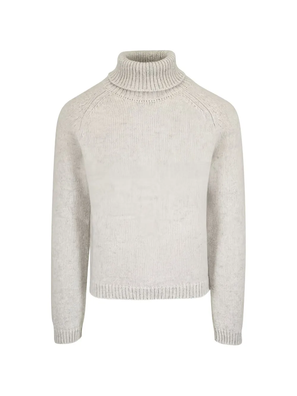 Roll-Neck Raglan-Sleeve Sweater