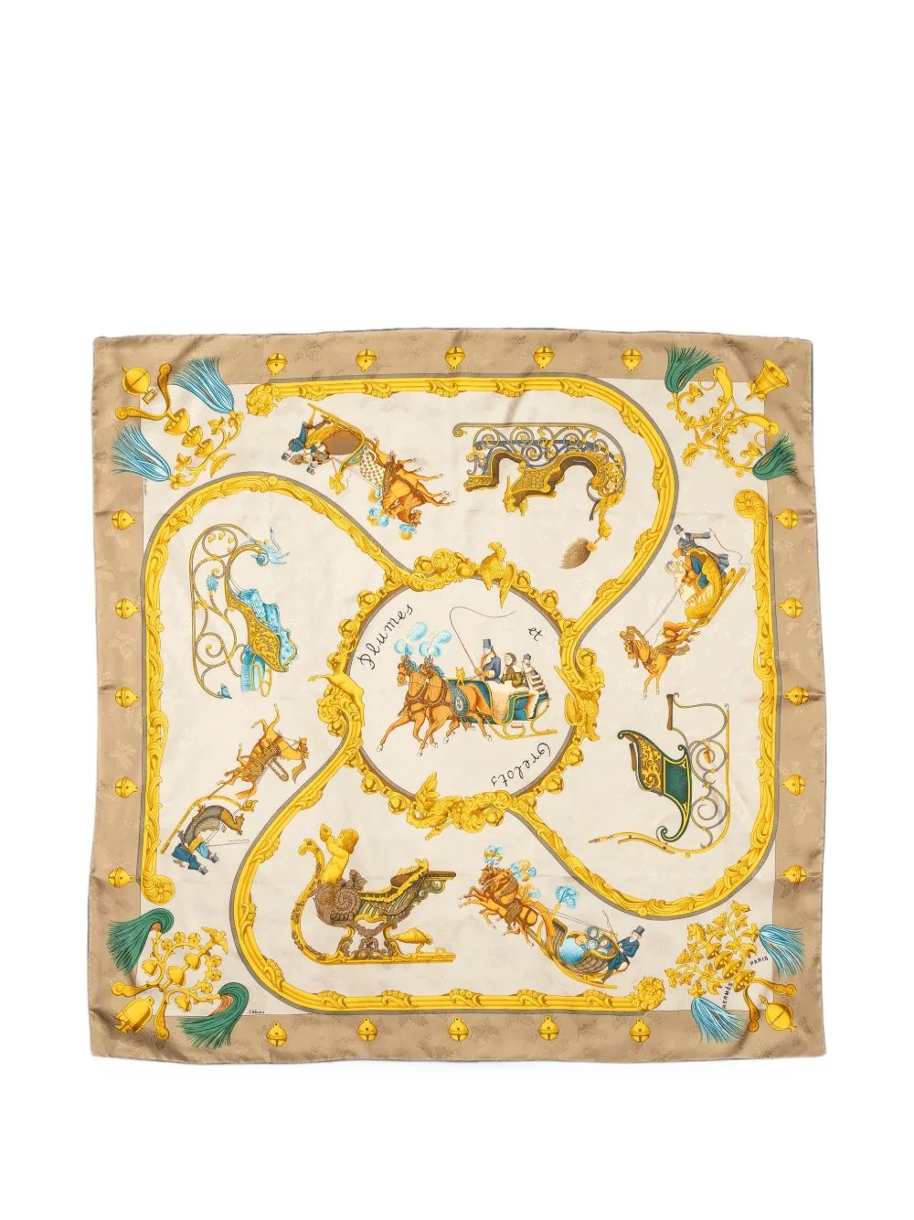 Plumes Et Grelots Scarf by Hermès Pre-Owned