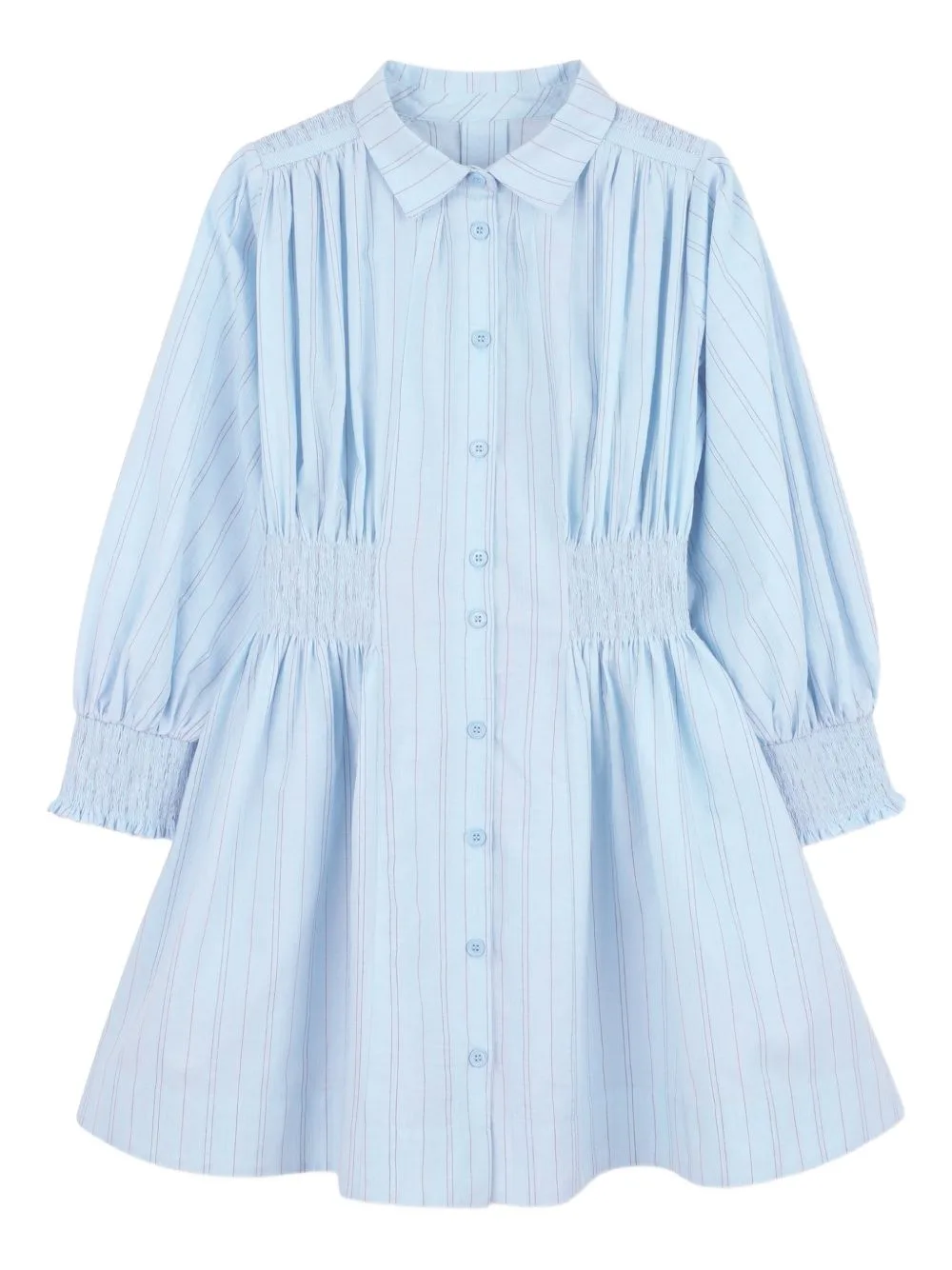 Striped Shirred Dress by Lanvin Enfant