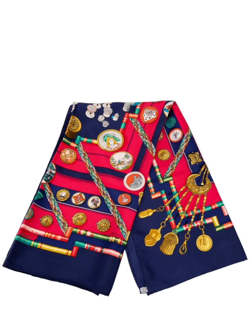 1980-2000 Petite Main Silk Scarf 90 by Hermès Pre-Owned