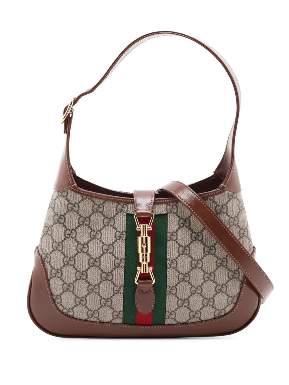 2016-2026 Small GG Supreme Web Jackie 1961 Crossbody Bag by Gucci Pre-Owned