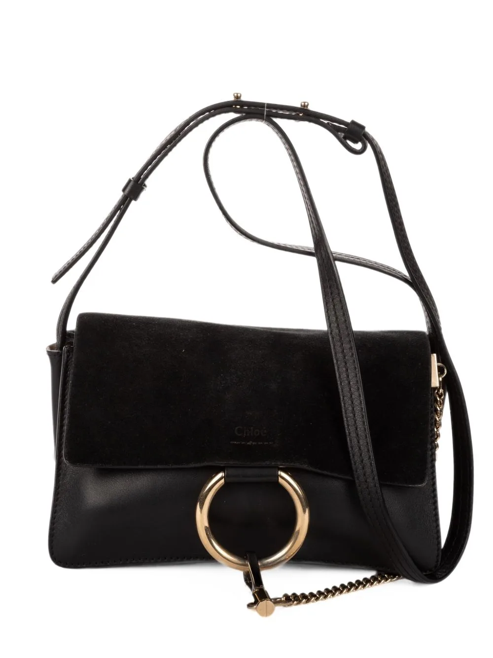Small Faye Leather Cross Body Bag by Chloé Pre-Owned