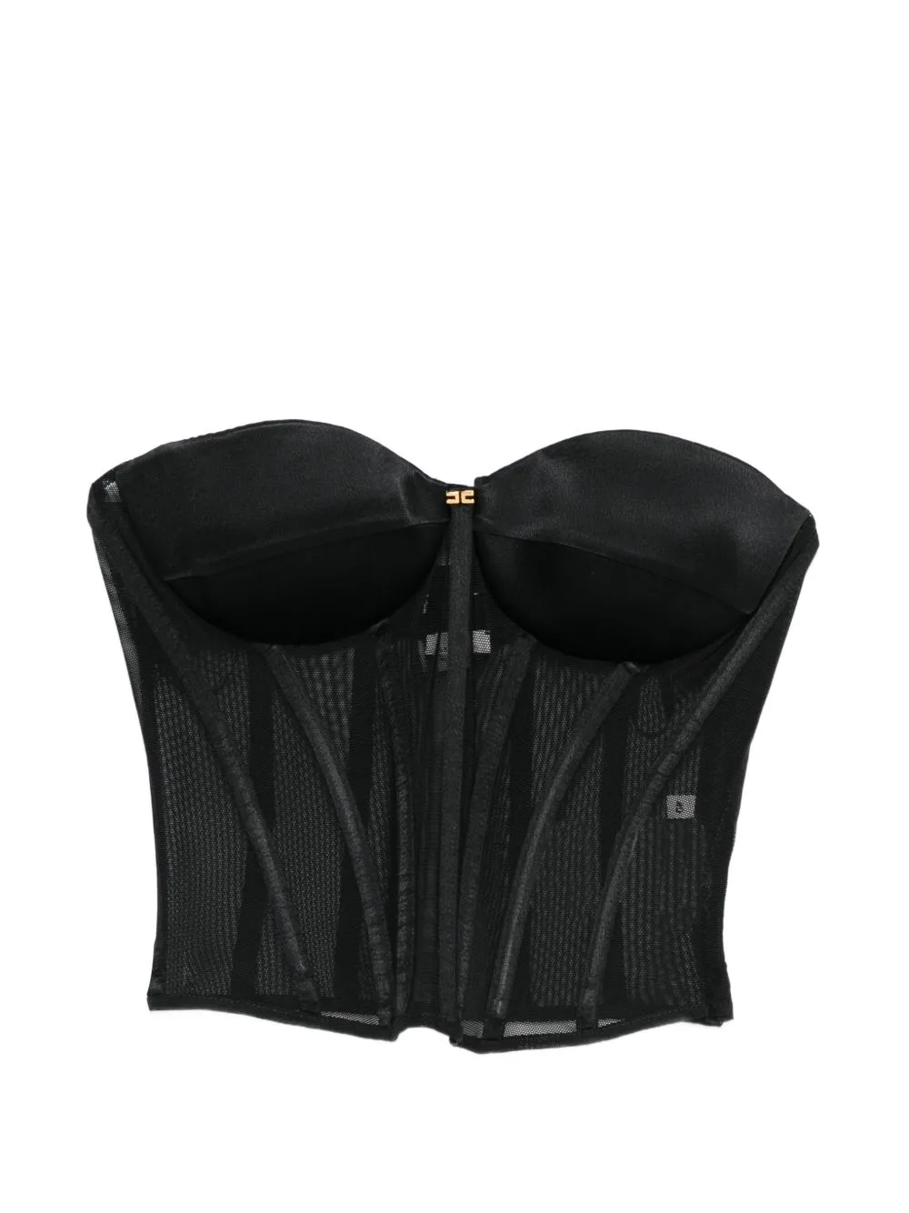 Tulle and Satin Bustier Top by Elisabetta Franchi