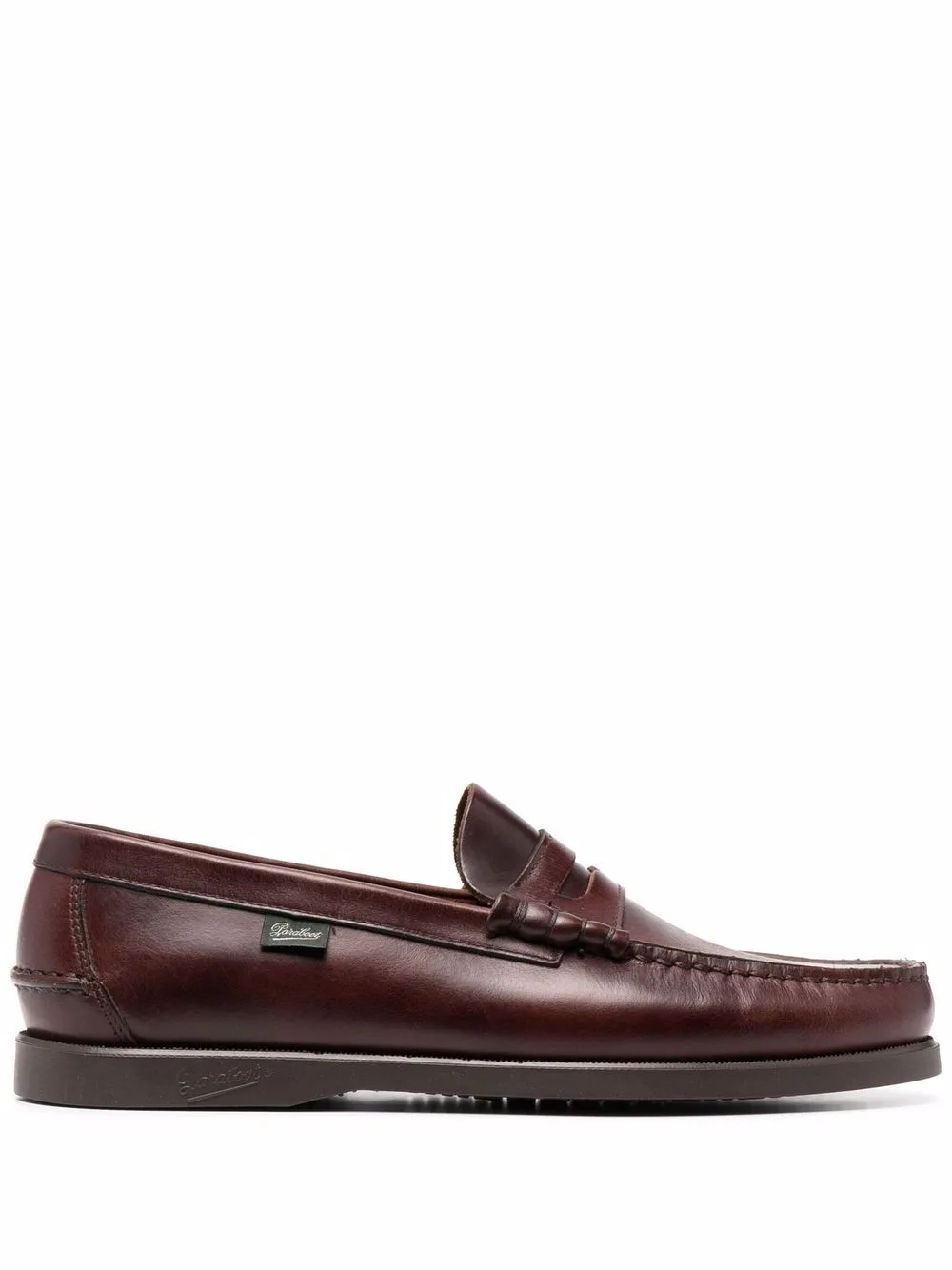 Embossed-Stitch Leather Loafers by Paraboot
