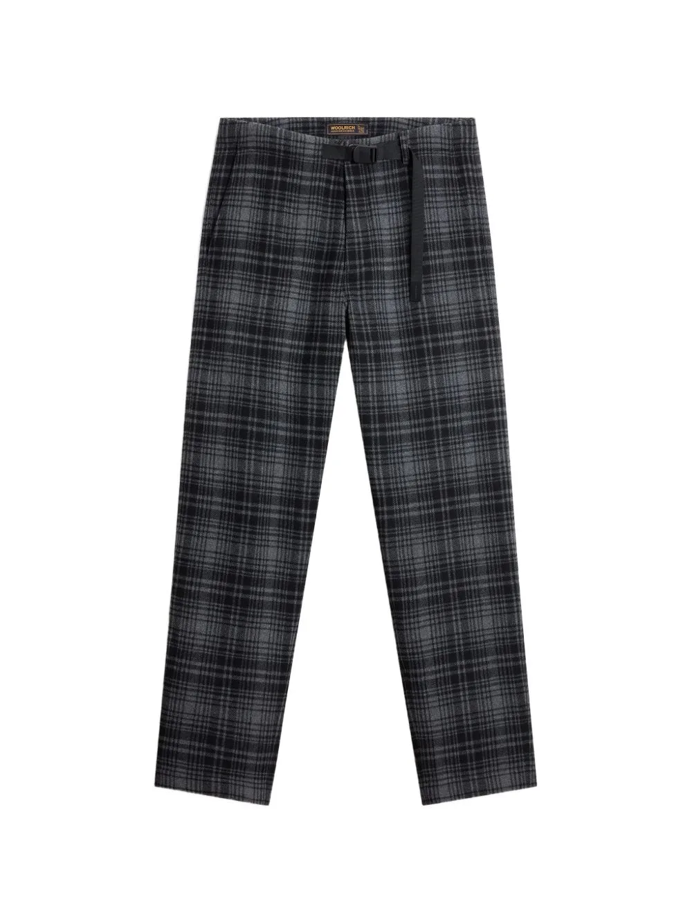Check Flannel-Texture Trousers by Woolrich