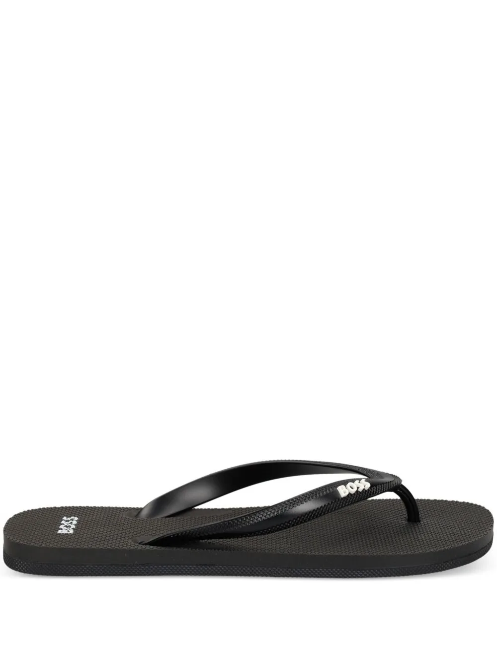 Italian-Made Flip-Flops with Contrast Logo Detail by BOSS