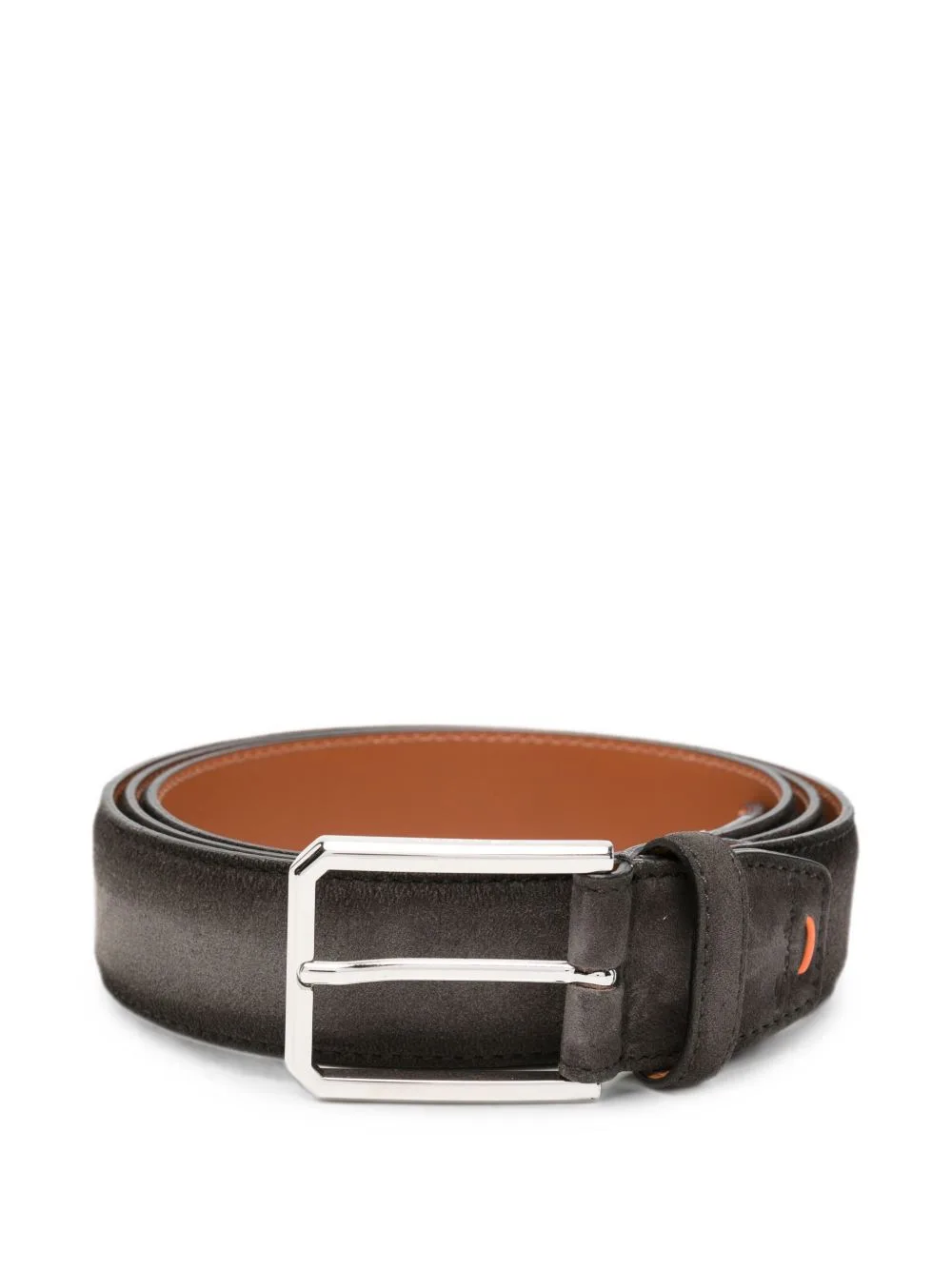Suede Buckle-Fastening Belt by Santoni