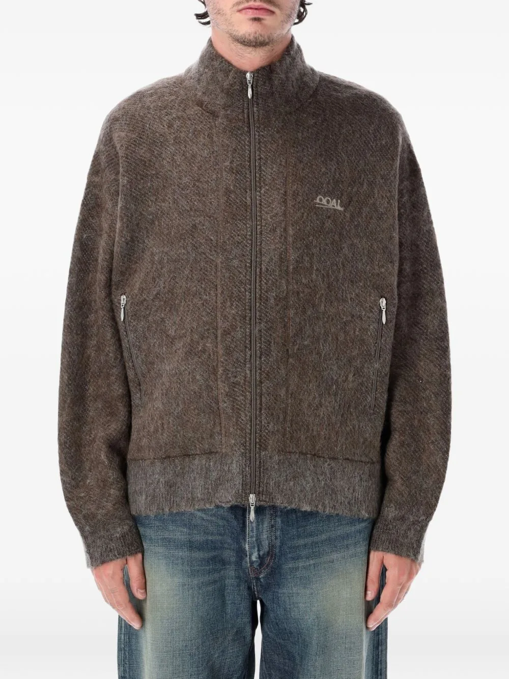 OOAL Zip-Up Mohair-Blend Cardigan by Nanamica