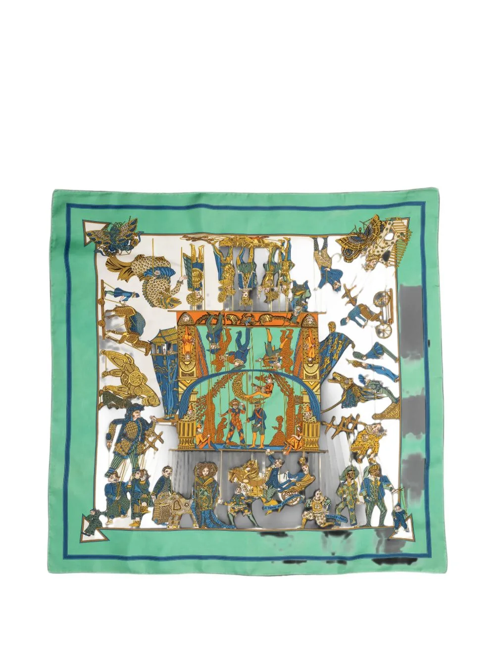 Le Temps Des Marionnettes Silk Scarf by Hermès Pre-Owned