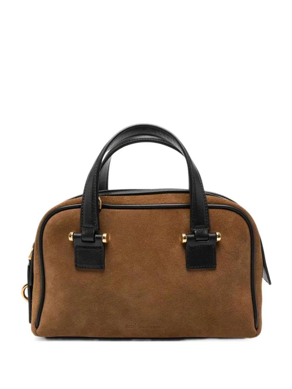 Suede Leather Tote Bag by AMI Paris