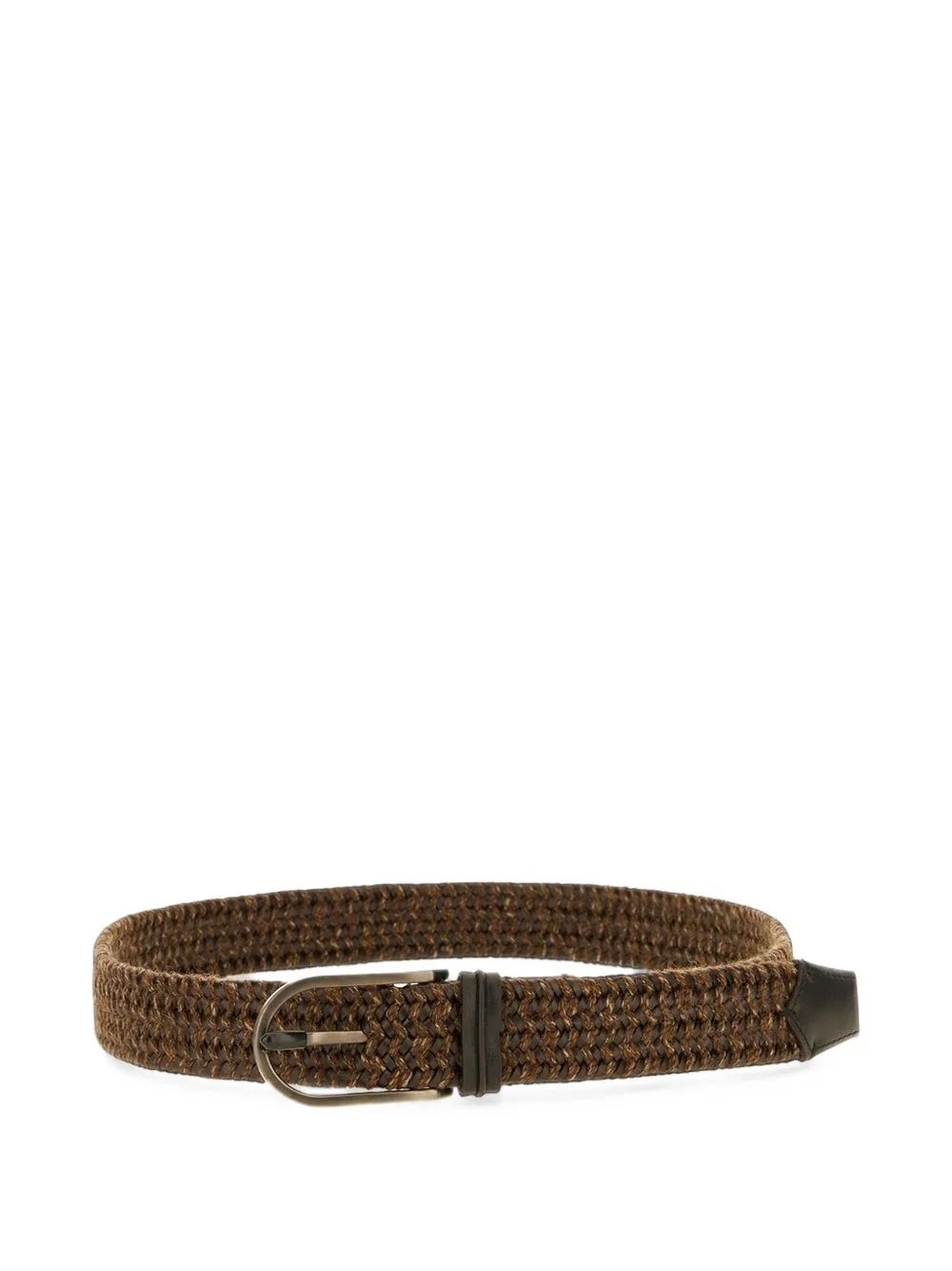 Braided Leather Belt by Zegna
