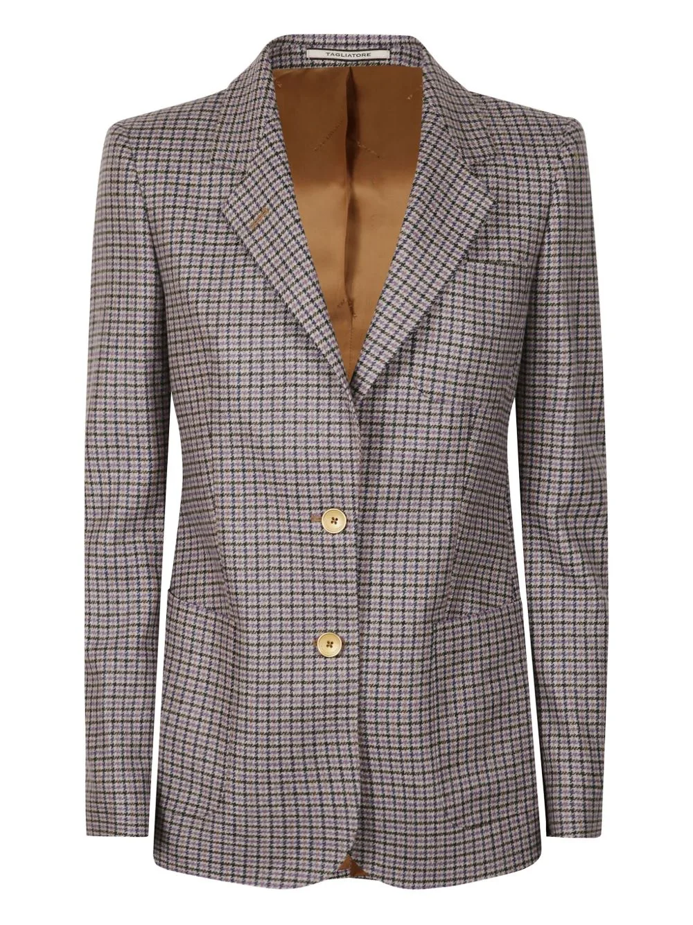 Checked Single-Breasted Blazer by Tagliatore