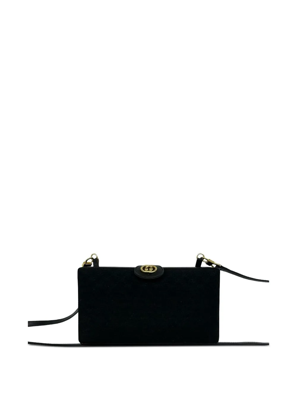 1980-1990 Micro GG Canvas Interlocking G Crossbody Bag by Gucci Pre-Owned