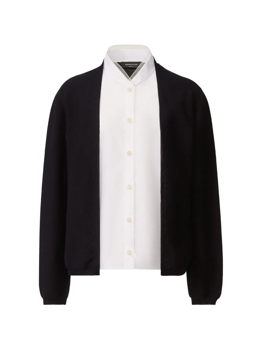 Long-Sleeve Belted Cardigan by Fabiana Filippi