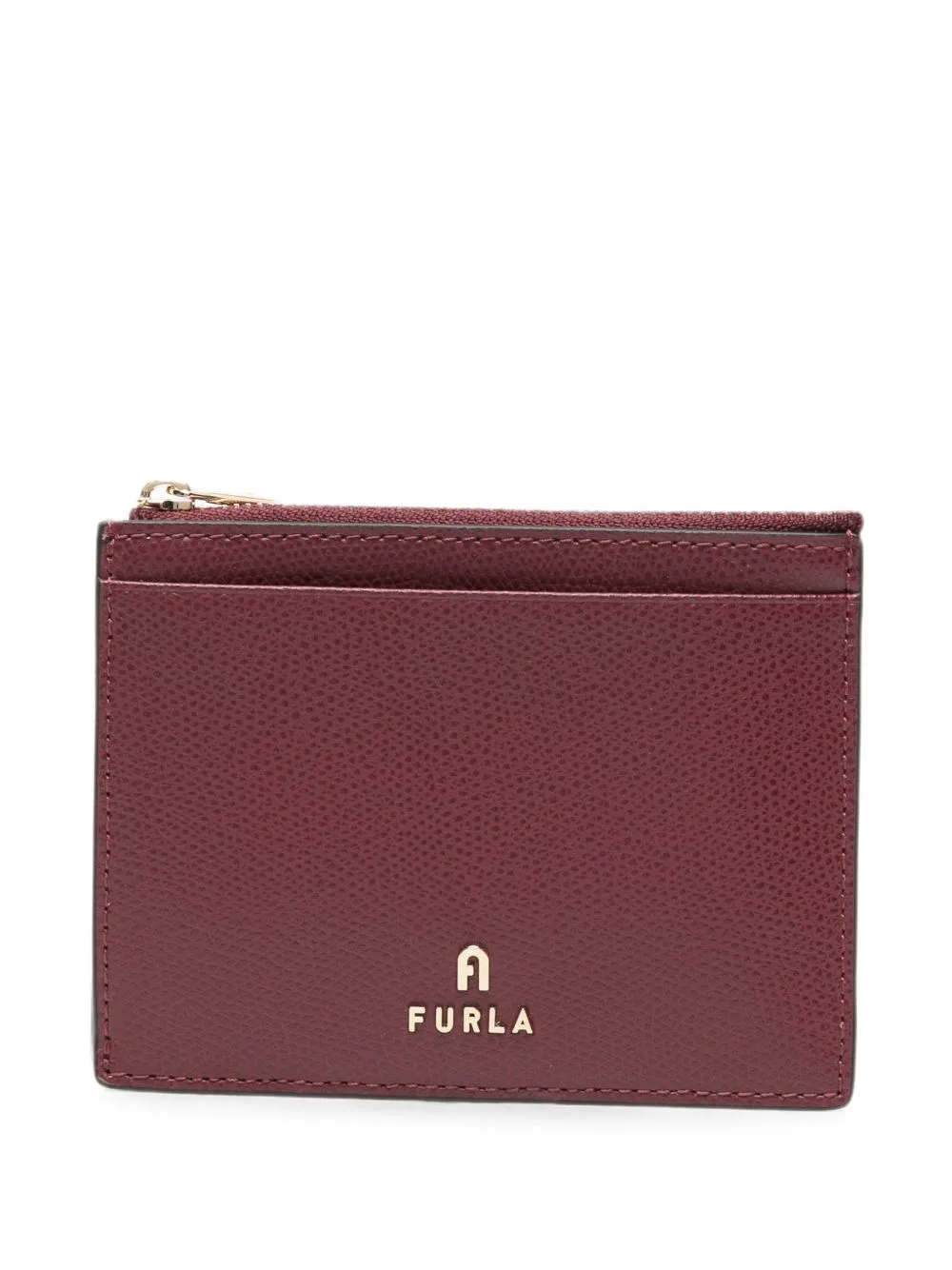 L Camelia Logo-Plaque Card Holder by Furla