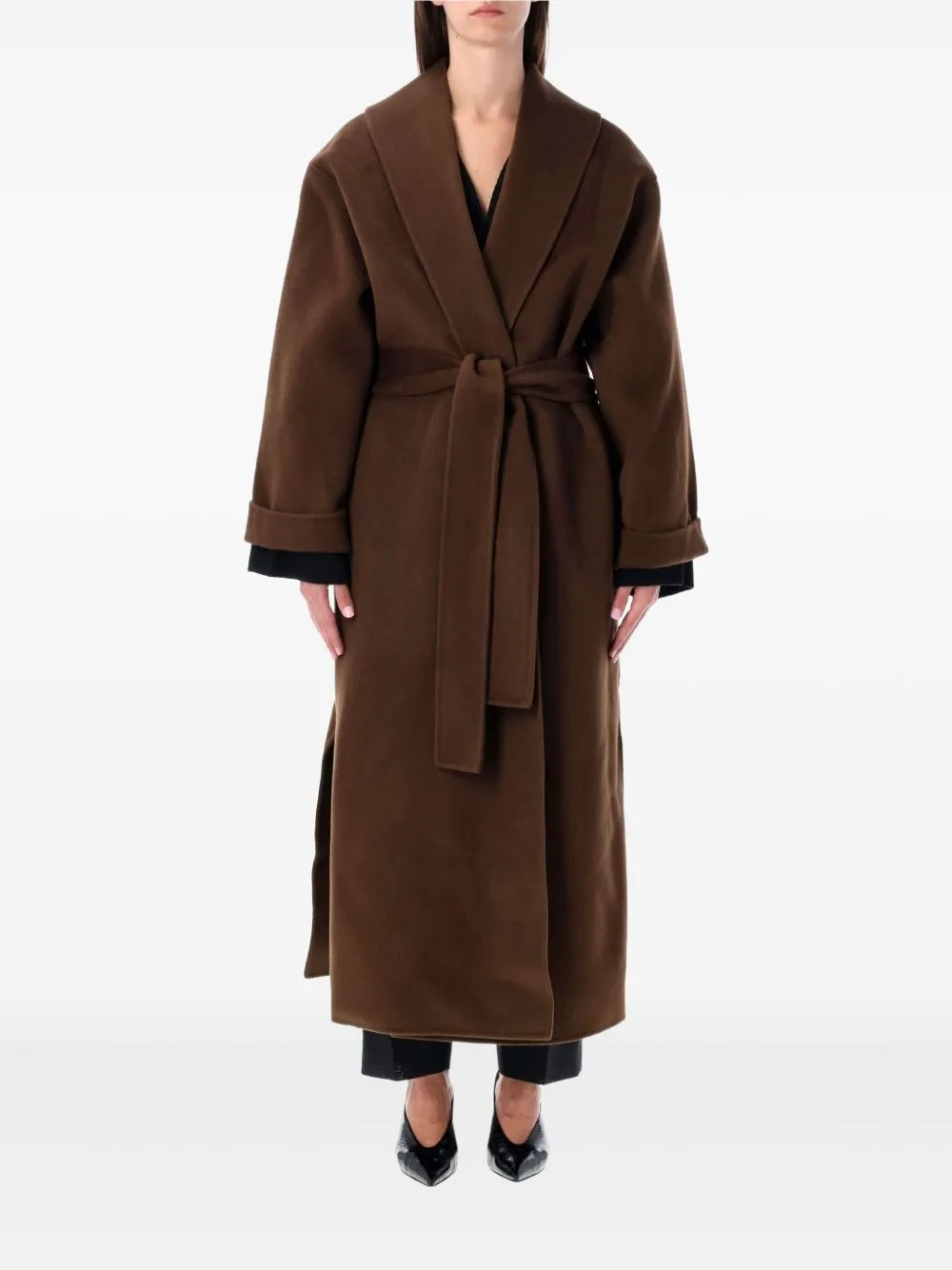 Trullem Belted Coat by By Malene Birger