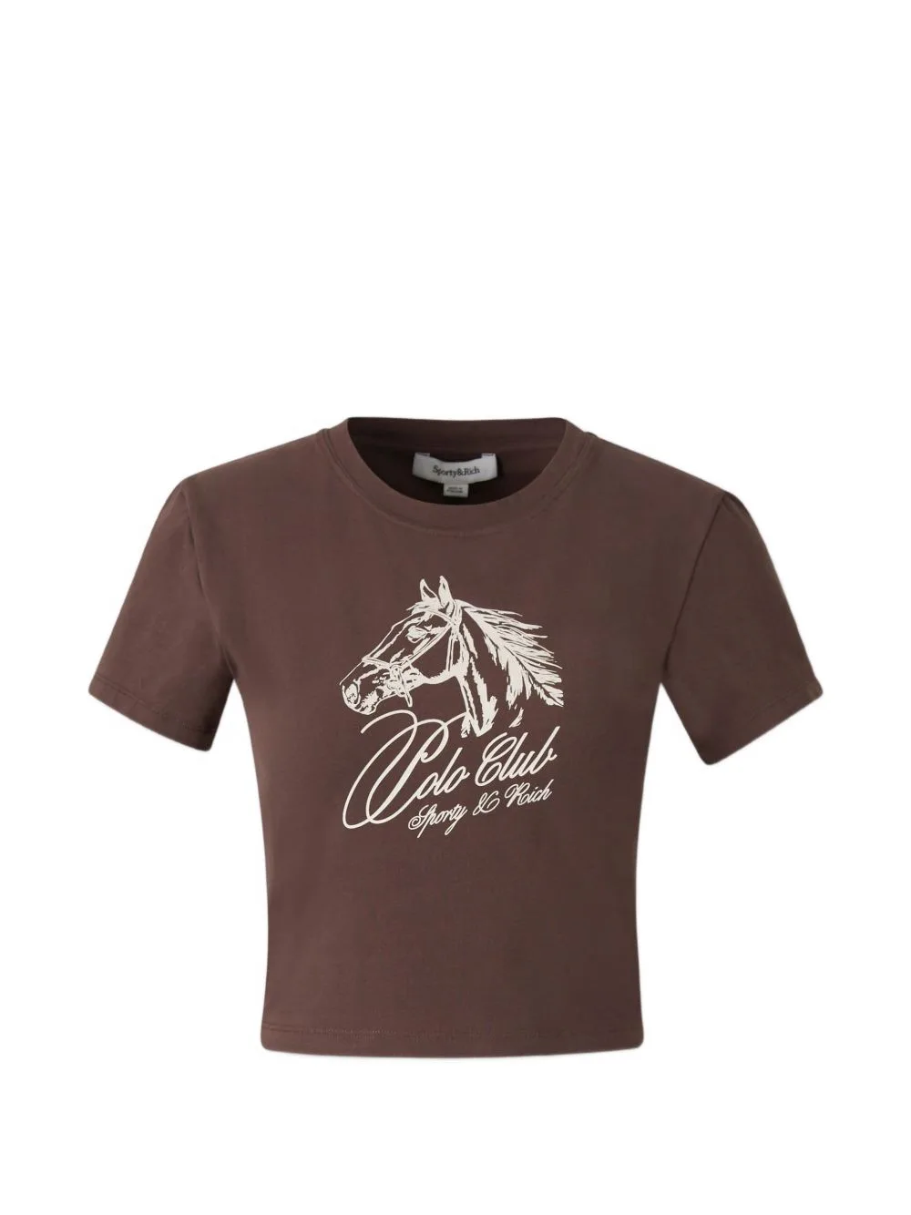 Horse-Print T-Shirt by Sporty & Rich