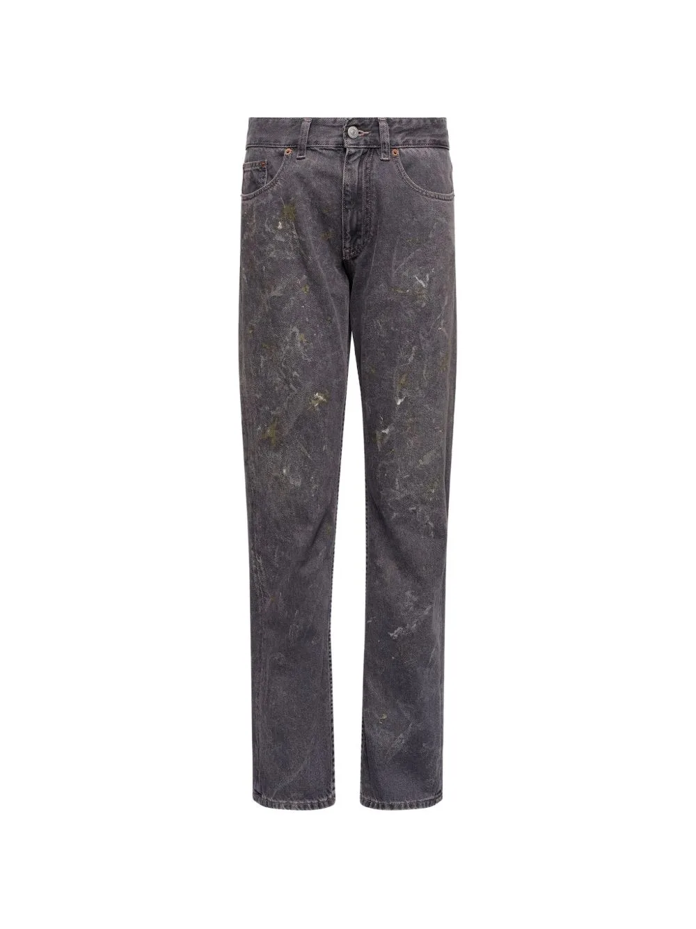 Paint-Splatter Straight-Leg Jeans by MM6 Maison Margiela