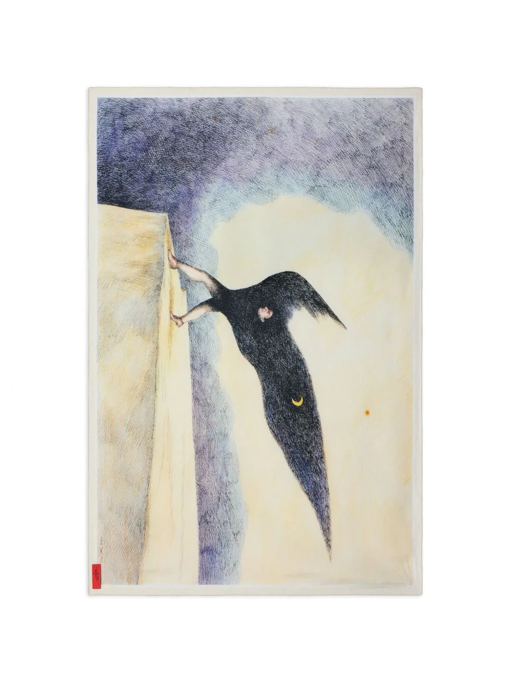 Lemaire x Roland Topor La Nuit 1972 Silk Scarf by LEMAIRE