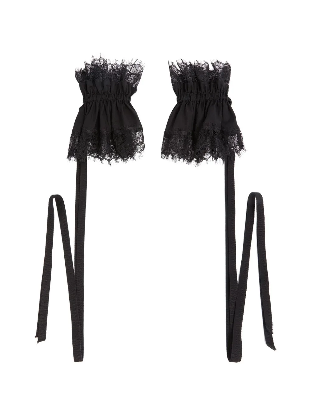 Birte Lace-Ruffle Cuffs by Ann Demeulemeester