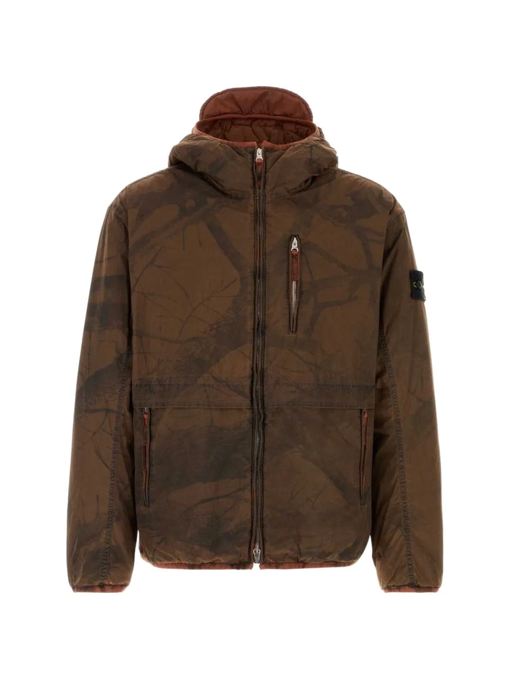 4100044 Laser Forest Camo Crinkle Reps-TC Parka by Stone Island