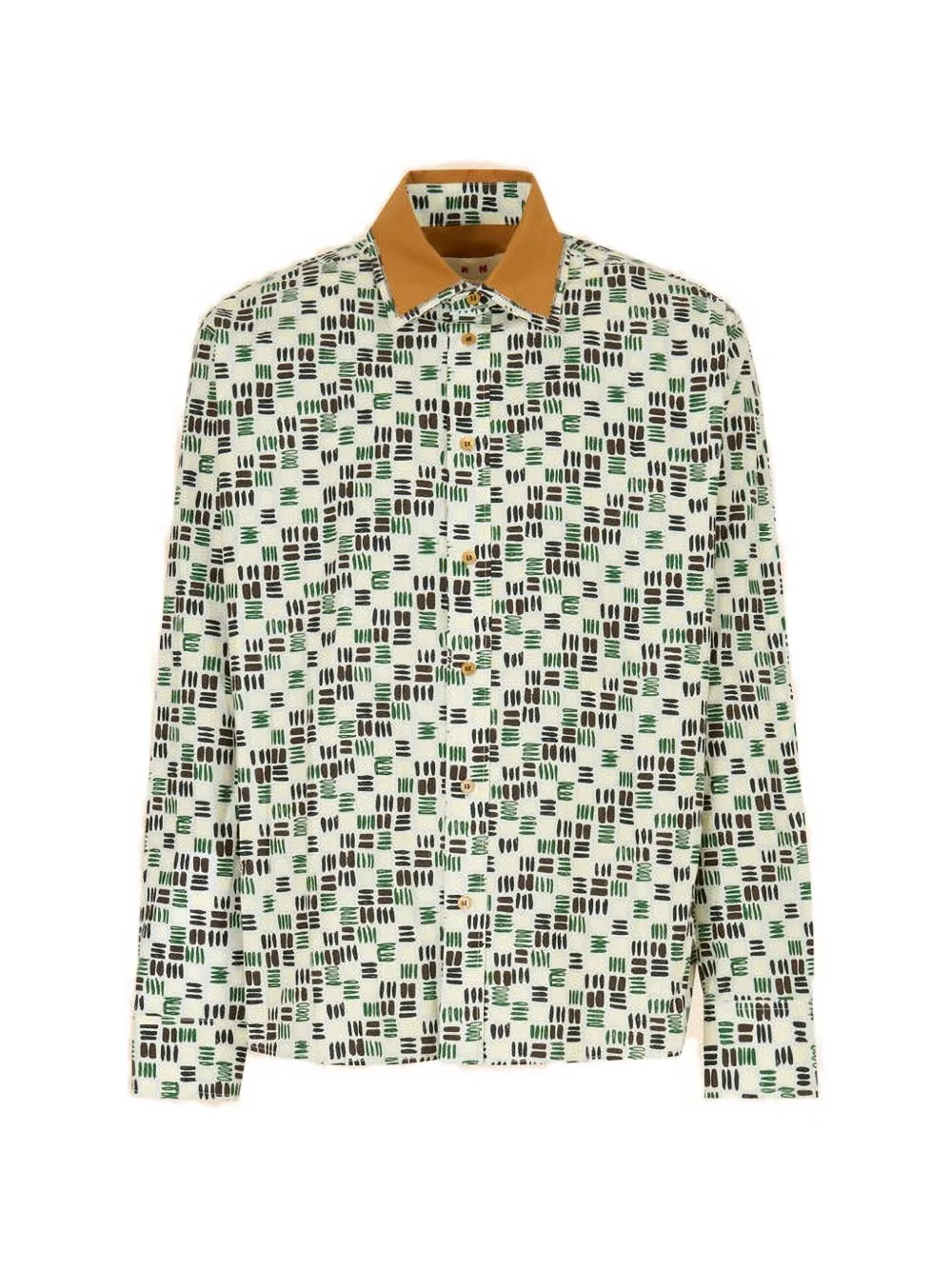 Poplin Shirt with Rhythms Print by Marni