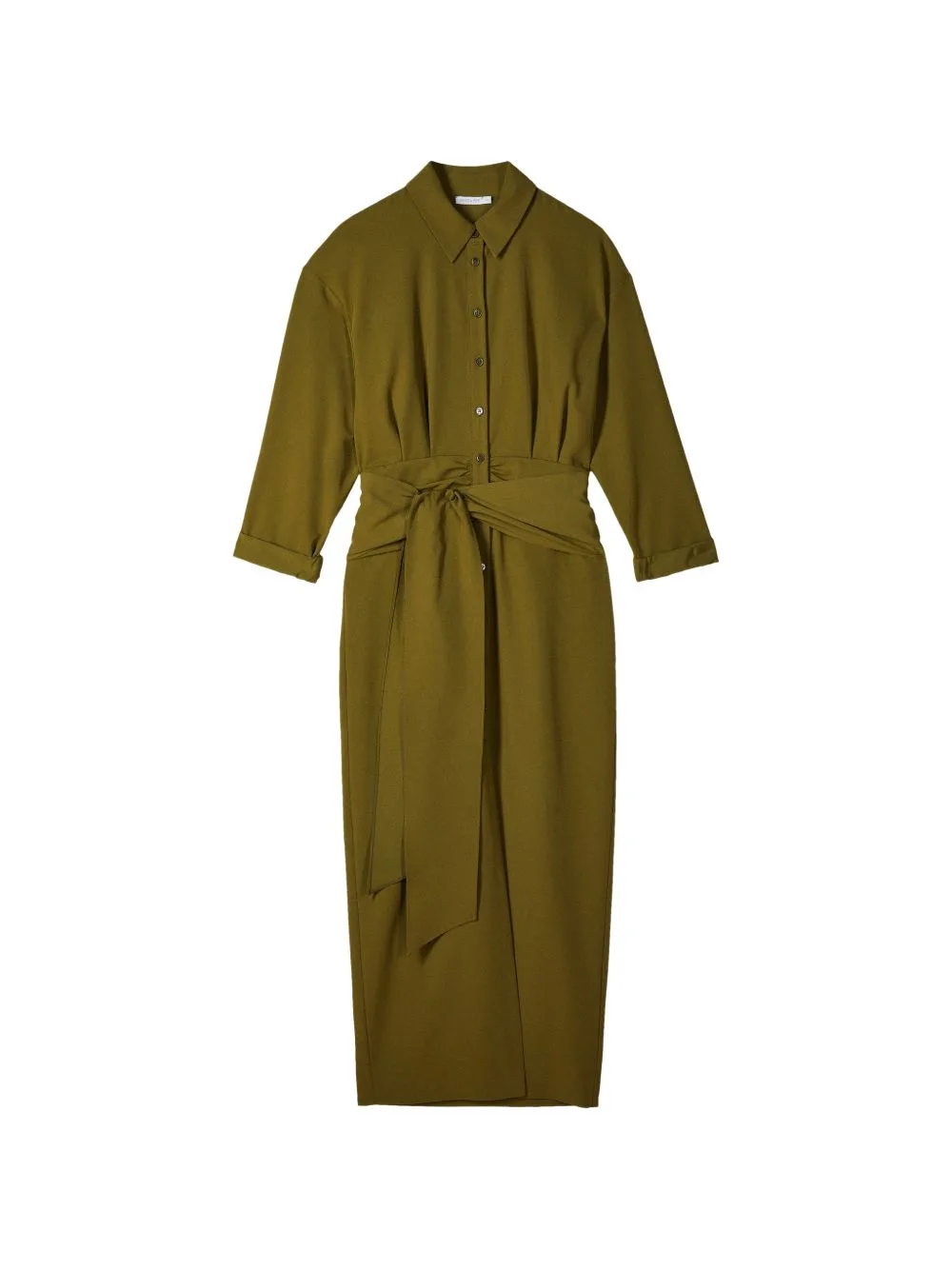 Belted Shirt Midi Dress by Patrizia Pepe