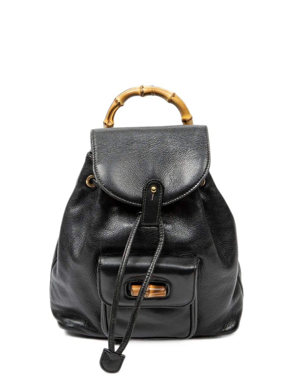 Mini Bamboo Leather Backpack by Gucci Pre-Owned