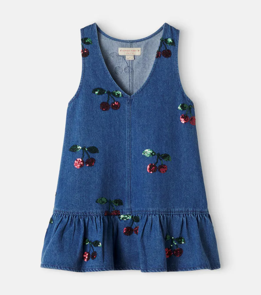 Konges Sløjd Magot Sequined Denim Dress by Konges Slojd
