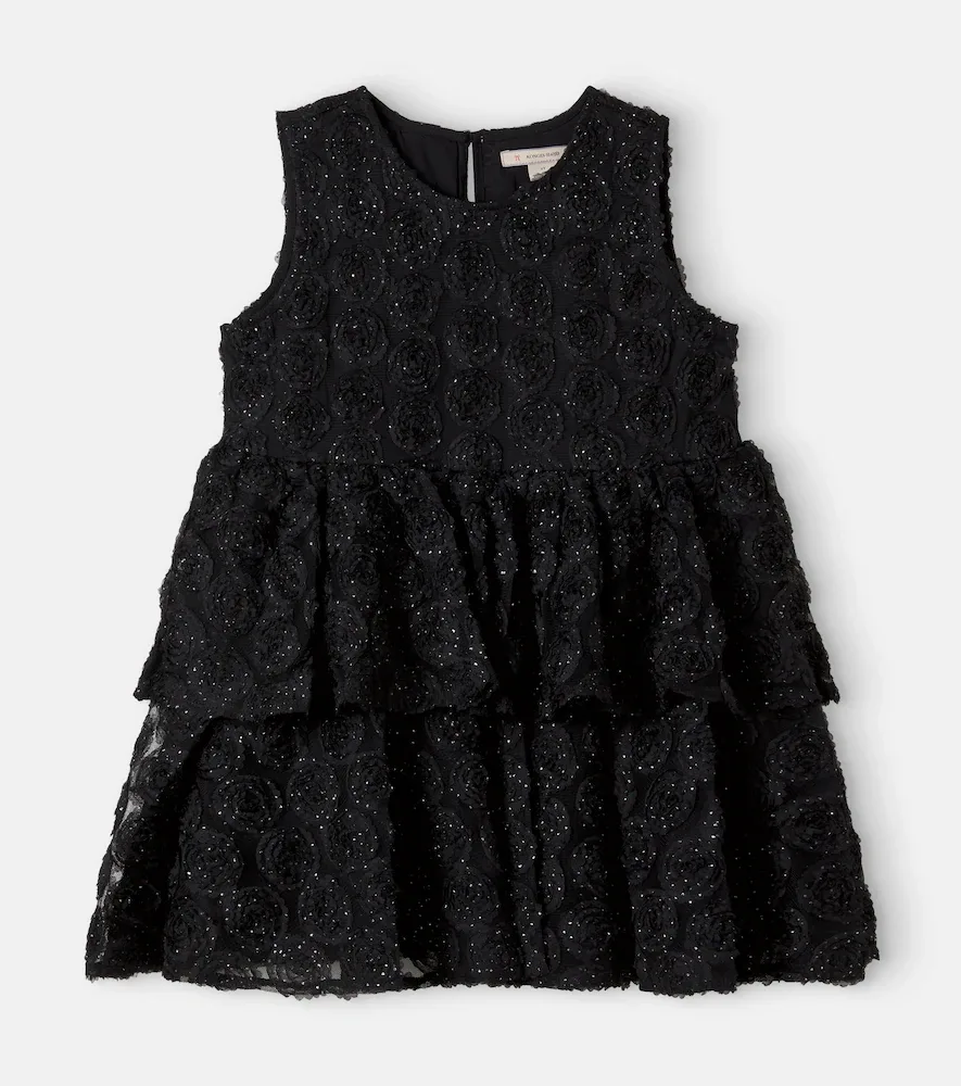 Konges Sløjd Rosia Floral-Appliqué Lace Dress by Konges Slojd