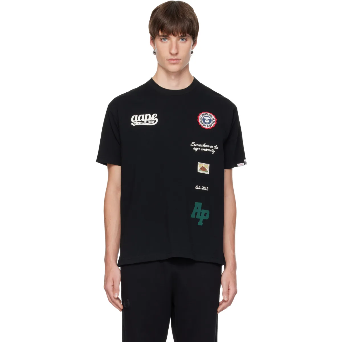 Aapeunvs Embroidered Logo T-Shirt by AAPE by A Bathing Ape
