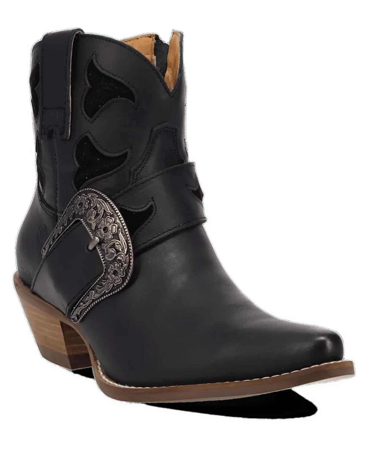Saddle Up Leather Western Buckle-Strap Bootie by Dingo