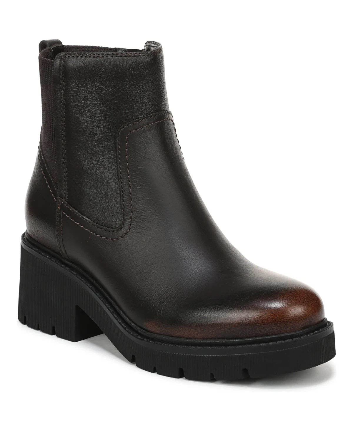 Juni Lug Sole Block Heel Chelsea Boots by Naturalizer