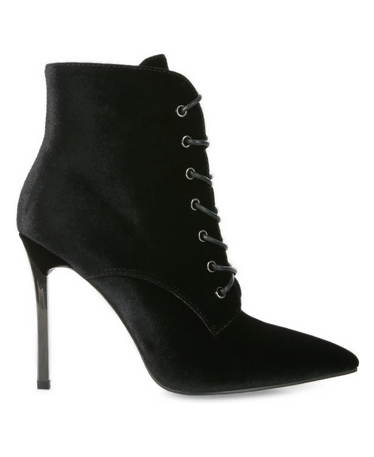Bornsta Velvet High Heeled Velvet Boots by London Rag