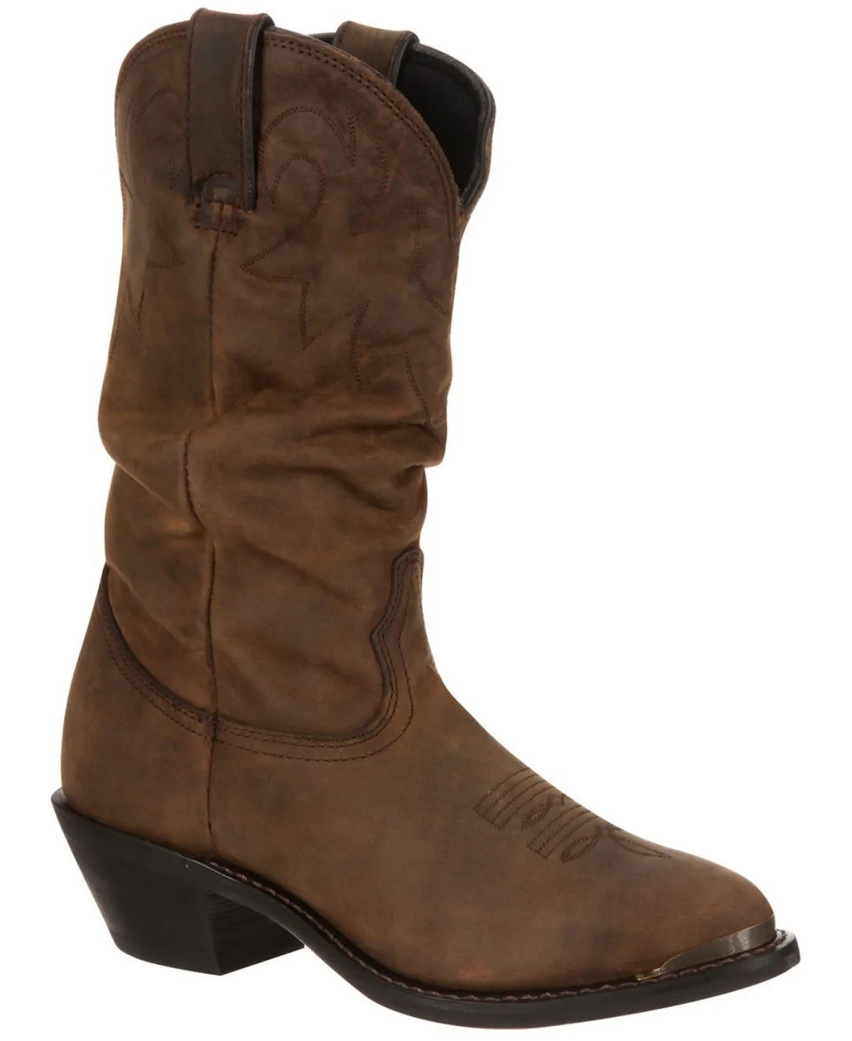 Distressed Slouch Western Boot by Durango