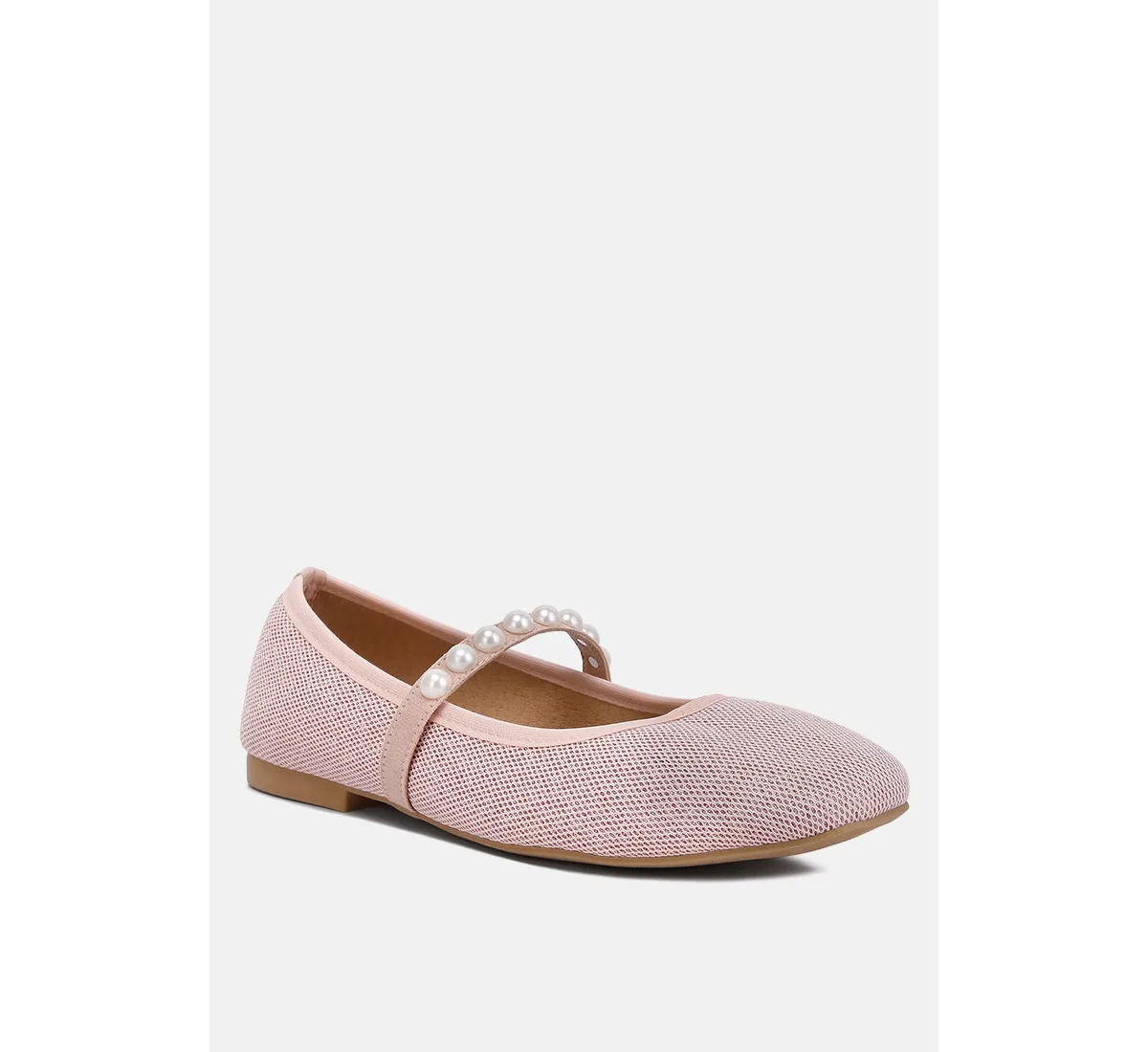 Sassie Pearl Embellished Ballerina Flats by London Rag