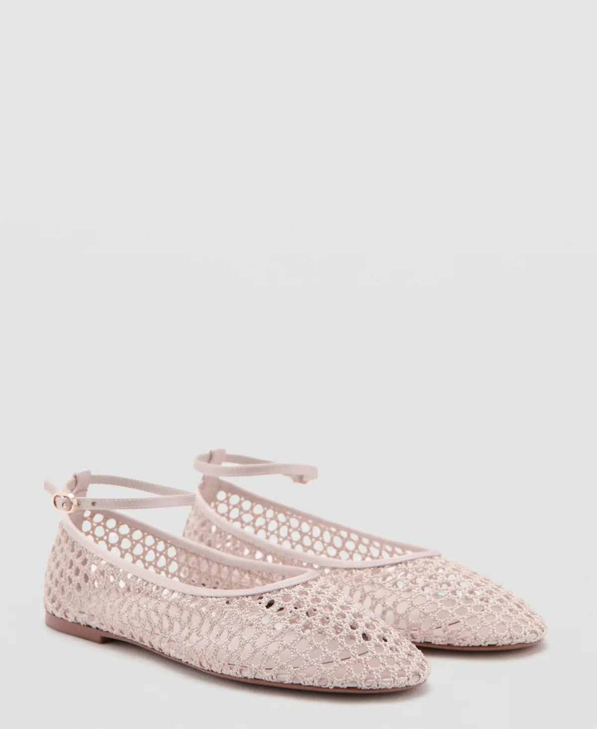 Crocheted Ballet Flats by Mango