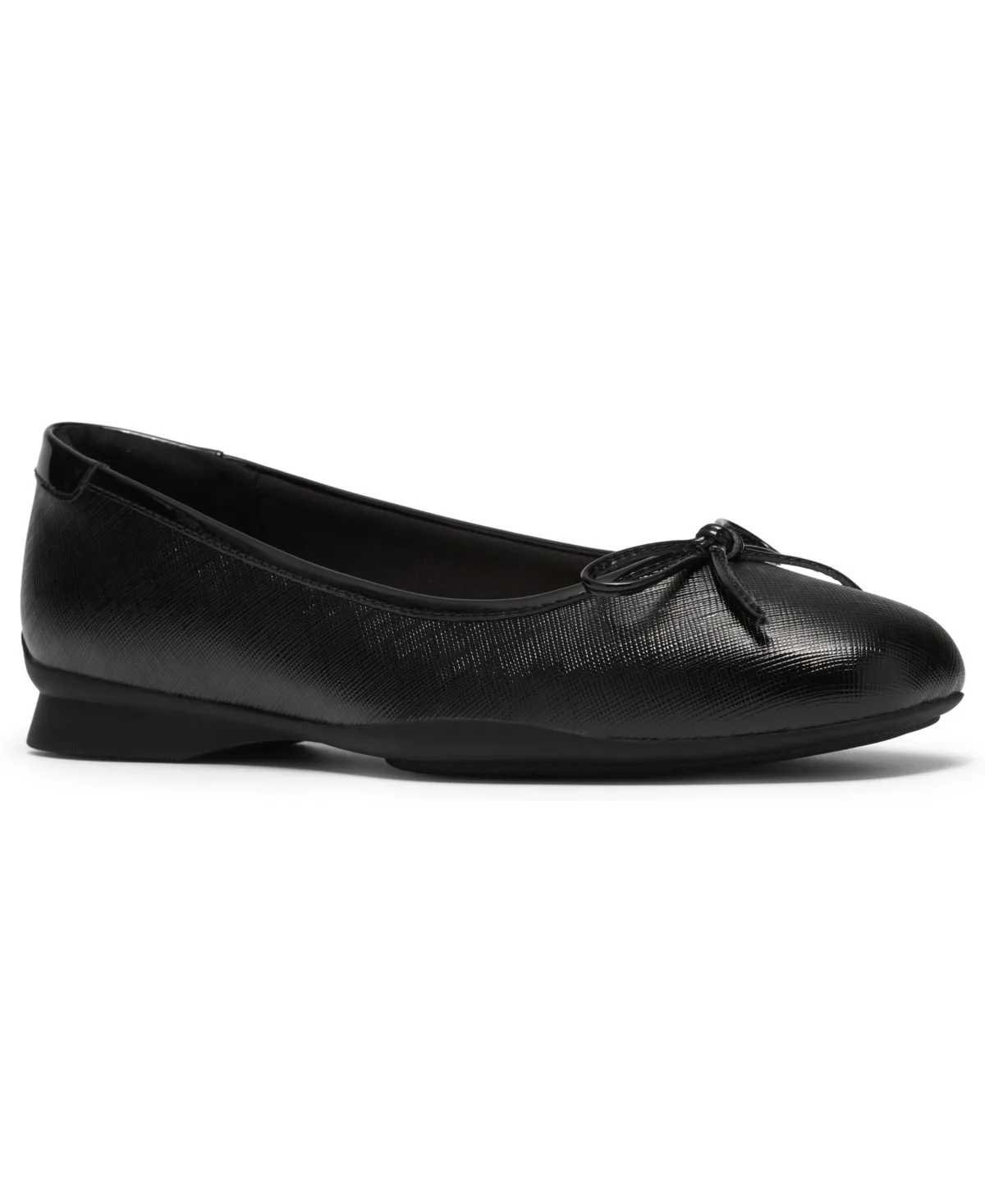 Jazmynn Bow Round Toe Flats by Clarks