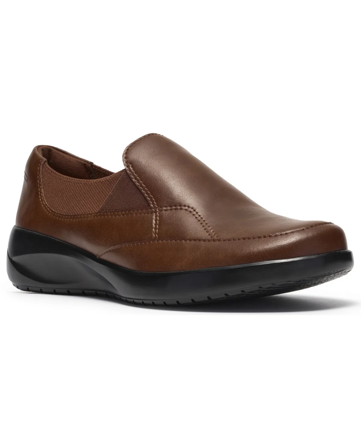 Kaetlyn Mae Leather Round Toe Flats by Clarks