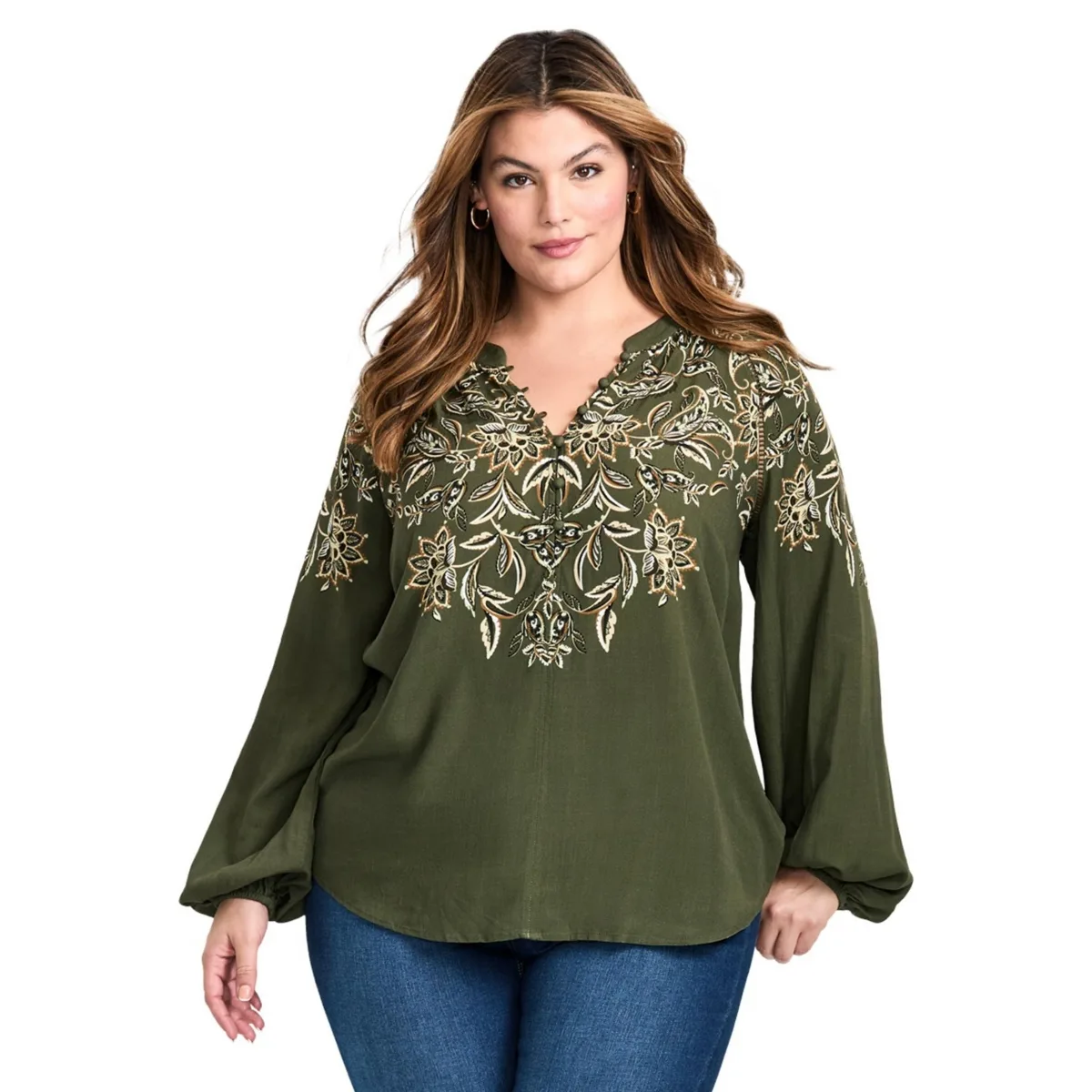 Temptation V-Neck Shirt by Avenue