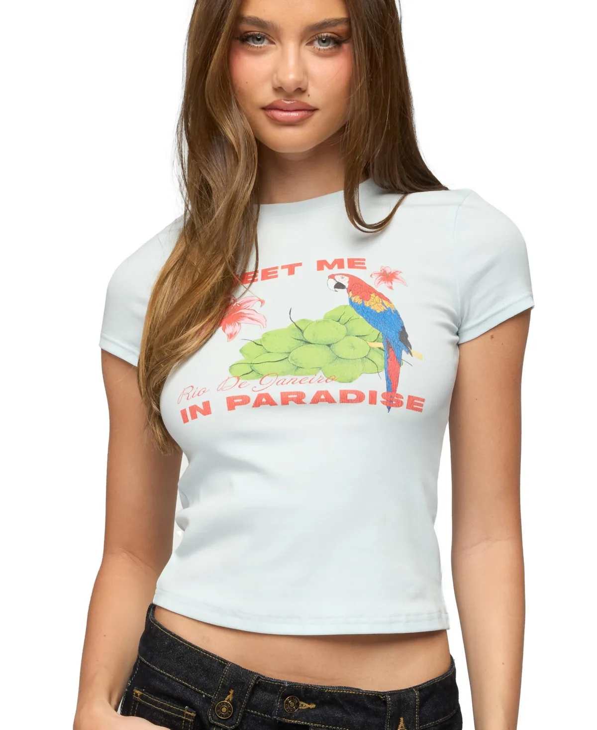 Meet Me in Paradise T Shirt by Edikted