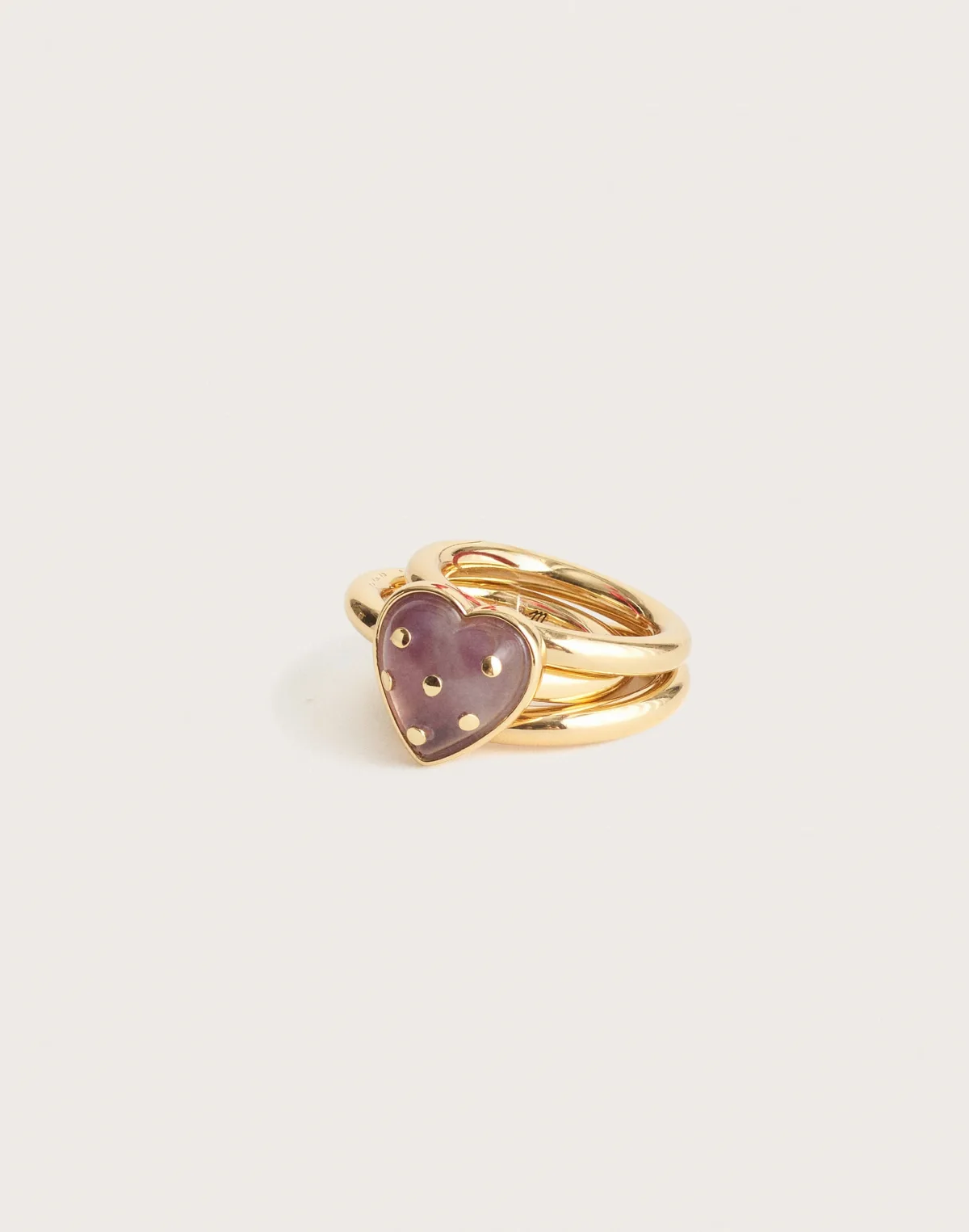 Polka-Dot Heart Stacking Ring by MW